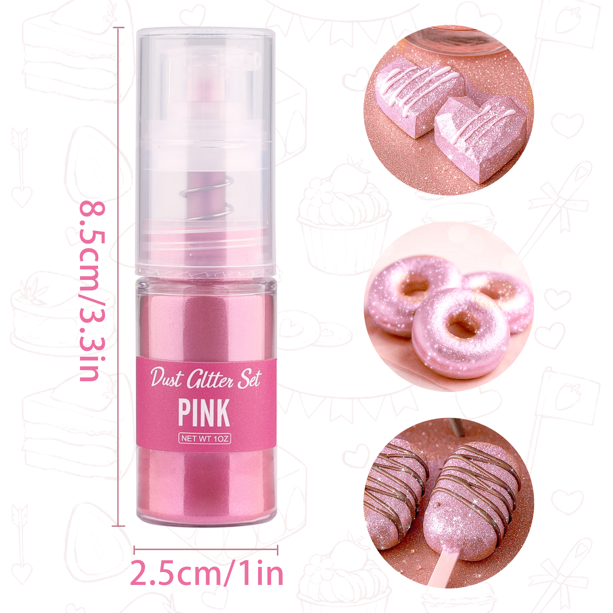 Glitter cake decoration golden - Kitchen Tools For Baking recensie en prijs