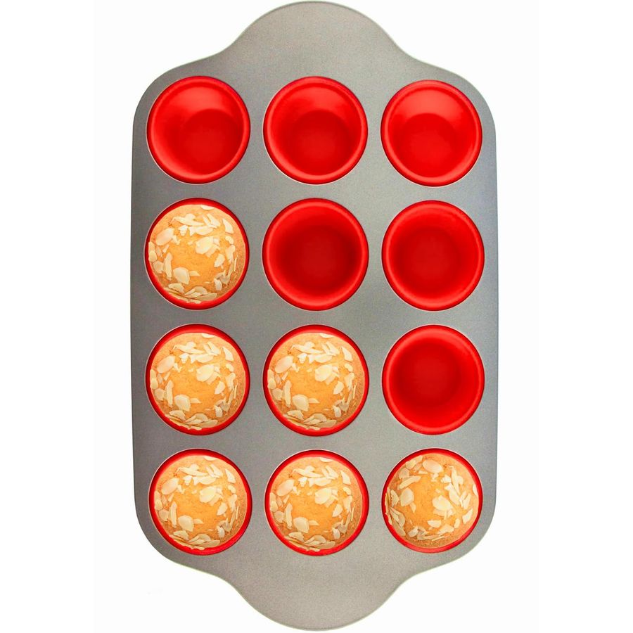 NonStick 12 Cup Silicone Muffi - Muffin Tin Nonstick recensie en prijs