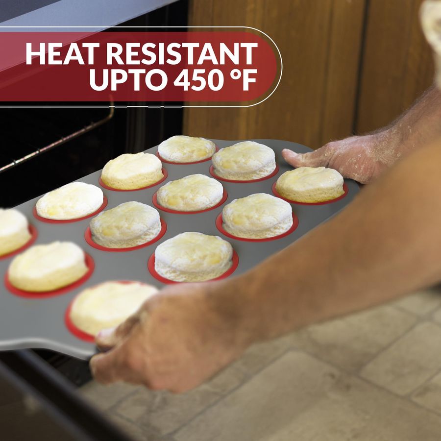 NonStick 12 Cup Silicone Muffi - Muffin Tin Nonstick recensie en prijs