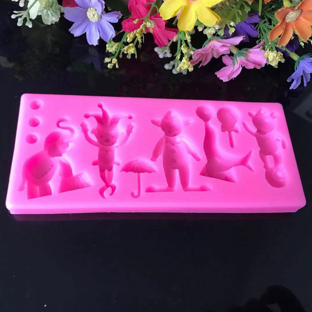2Pcs Circus Fondant Mold Silic - Silicone Cake Mold recensie en prijs