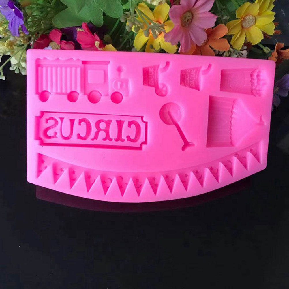 2Pcs Circus Fondant Mold Silic - Silicone Cake Mold recensie en prijs