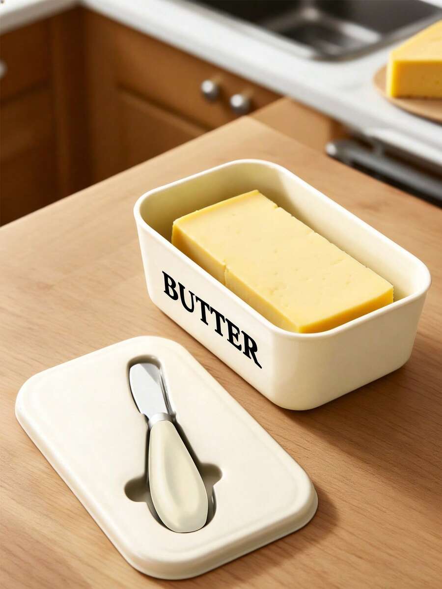 1pc Plastic Butter Dish With B - Kitchen Baking Containers recensie en prijs